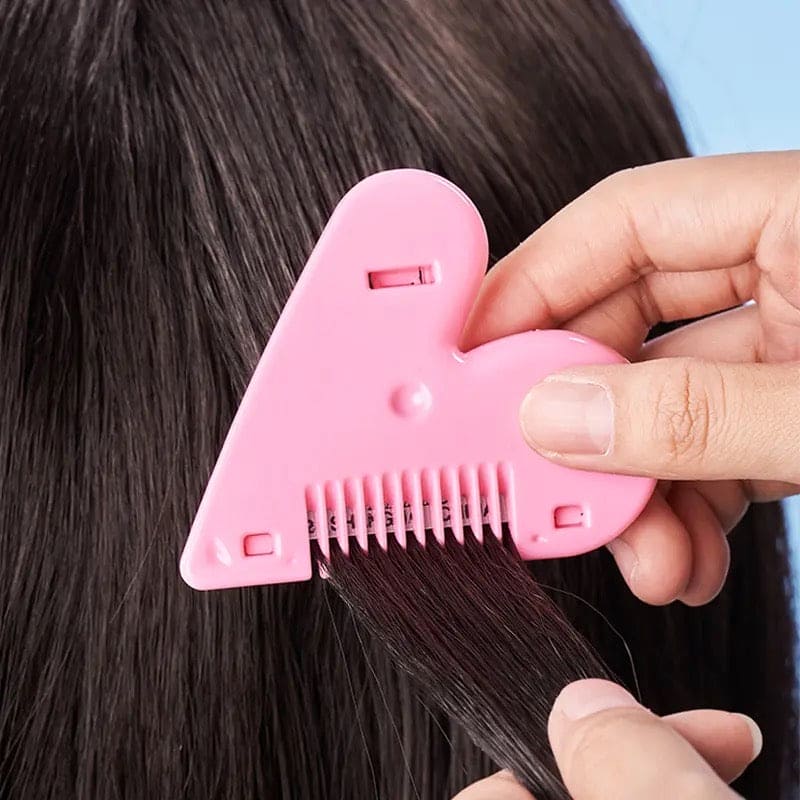 Love Heart Hair Trimming Comb, Pink Mini Hair Trimmer, Cute Manual Hair Cutting Comb, Women Hair Cutting Comb, Body Hair Removal, Pubic Hair Brush, Self Hair Cutting Comb Love Heart Hair Trimming Comb, Pink Mini Hair Trimmer, Cute Manual Hair Cutting Comb, Women Hair Cutting Comb, Body Hair Removal, Pubic Hair Brush, Self Hair Cutting Comb